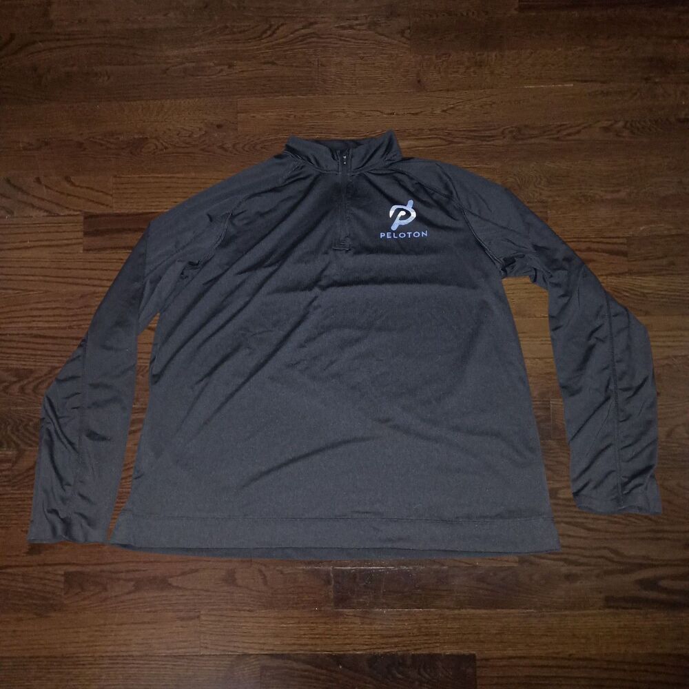 Rhone x Peloton Pullover Mens Large 1/4 Zip Black Cycling Athletic Athleisure